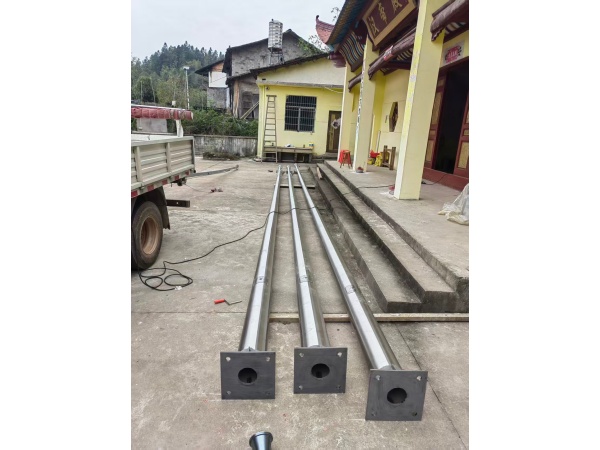 手動旗桿13米一根，12米兩根，撫州市宜黃縣秀源村漢帝廟