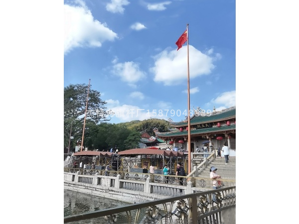 杰特力-寺廟宗祠堂村祖祠佛教堂旗桿